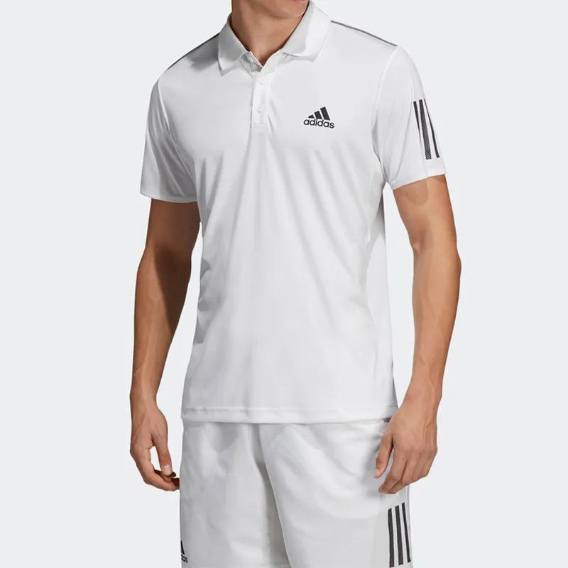 Adidas Polo Shirts Men White-4