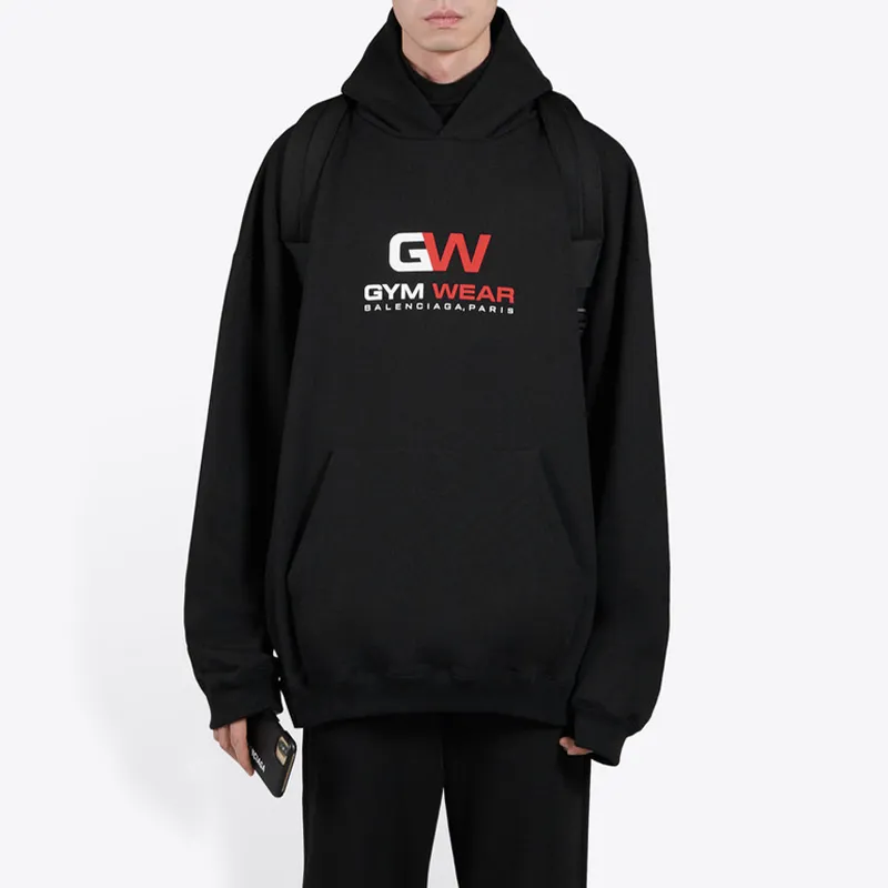 Balenciaga Gym Wear Print Hoodie-2