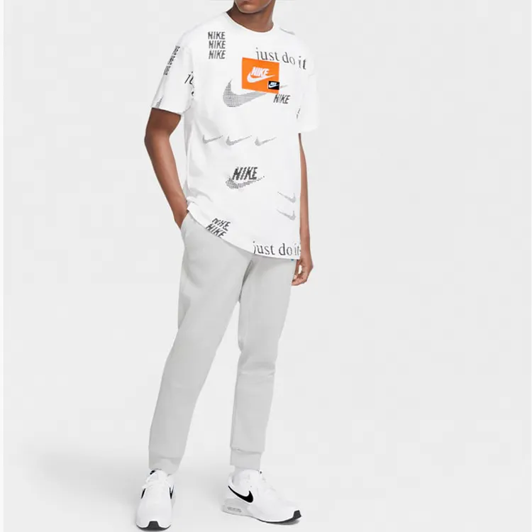 Nike T-Shirts Men White-2