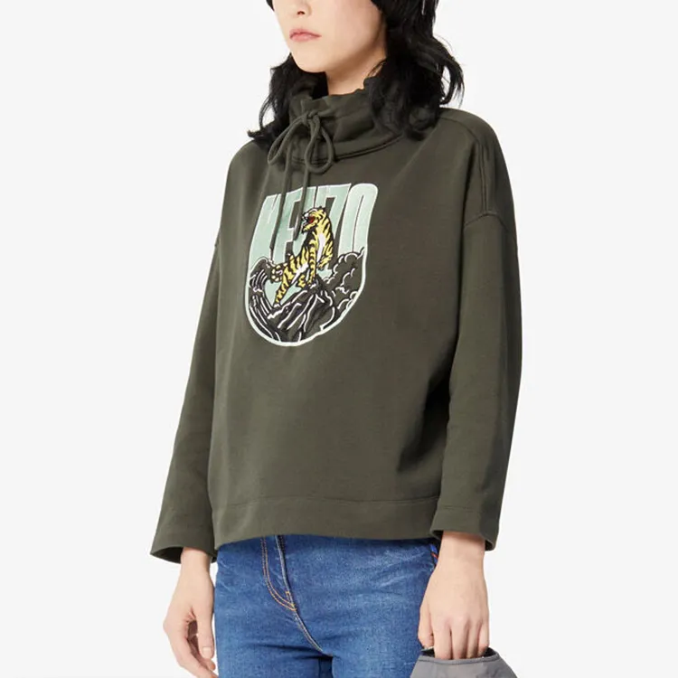 KENZO T Shirts Women's Army Green-2