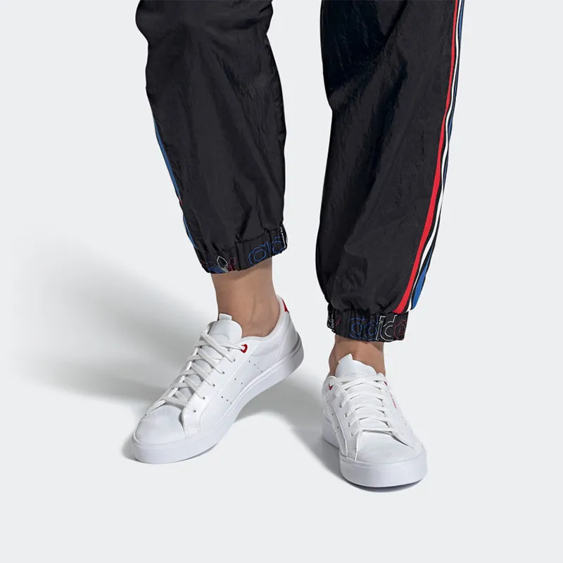 Adidas Women's Sleek 'Heart Embossed White Scarlet' Women's-6