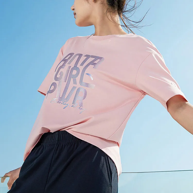 Anta T Shirt Women's Graceful Pink-2