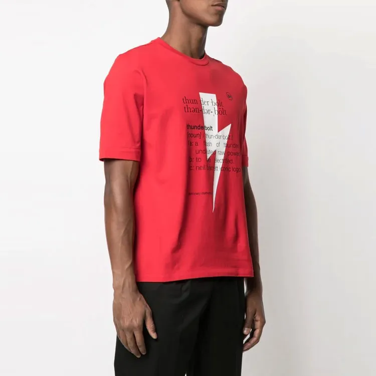 Neil Barrett T Shirts Men Red-3