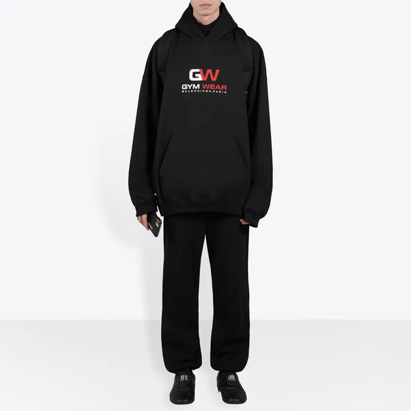 Balenciaga Gym Wear Print Hoodie-4