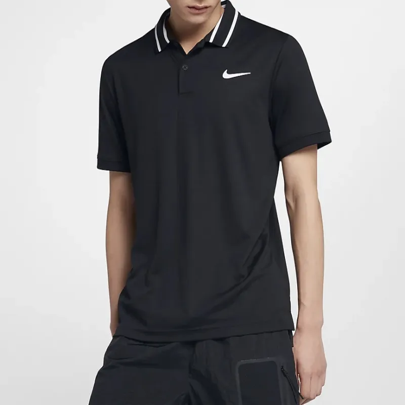 Nike Polo Shirts Men Black-2