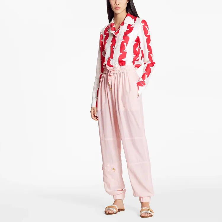 LOUIS VUITTON Sports Pants Women's Pink-2