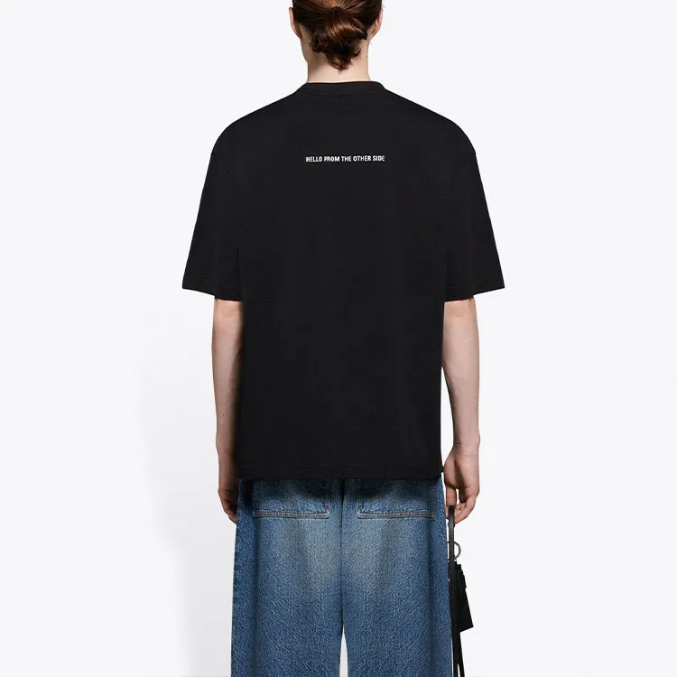 Balenciaga T Shirt Regular Fit Women's Black-4