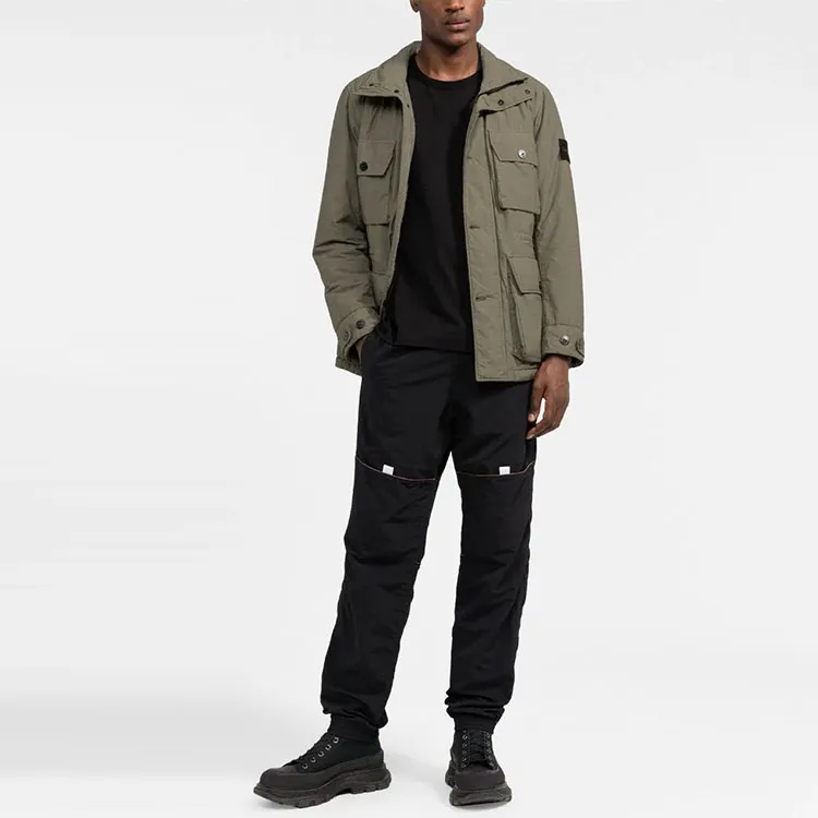 STONE ISLAND Jackets Men Lime Gray-1