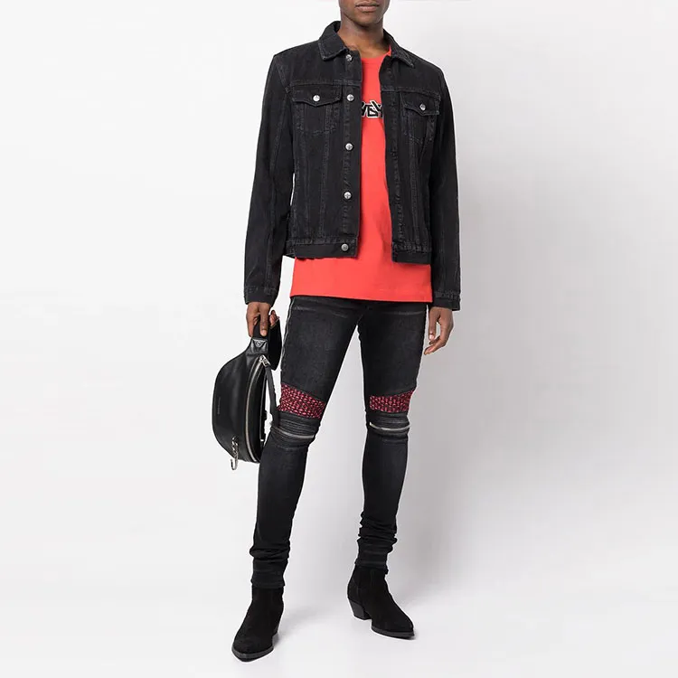 AMIRI Pink Velvet Pj MX2 Skinny Jeans-1