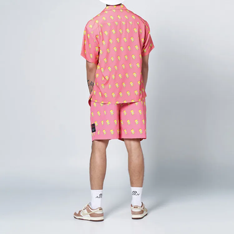 Acme De La Vie/ADLV Simpsons Loose Fit Shorts Unisex Pink-3