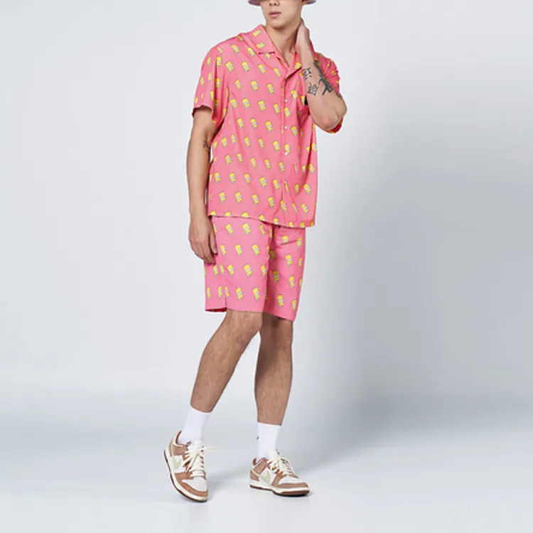 Acme De La Vie/ADLV Simpsons Loose Fit Shorts Unisex Pink-2