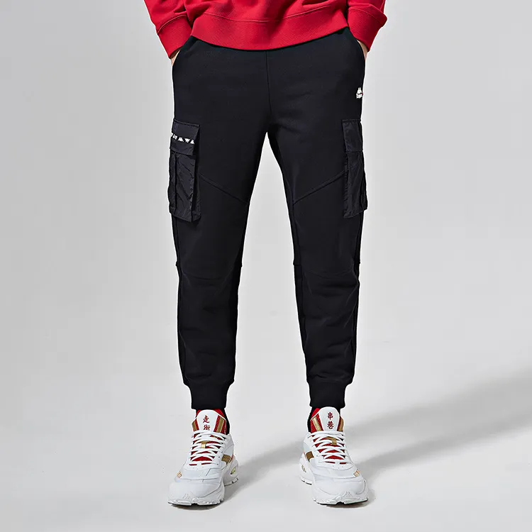 Kappa Jogger Casual Pants Men's Black-3