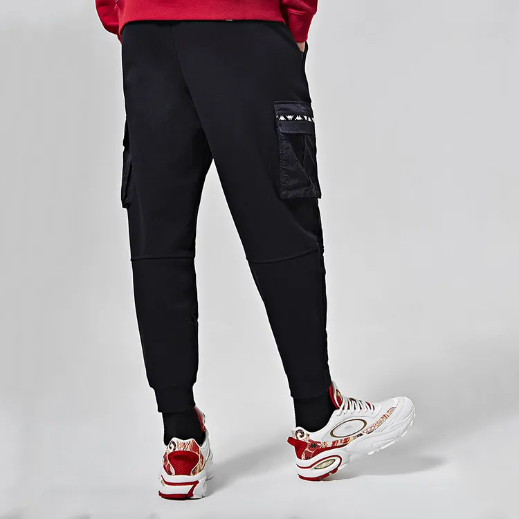 Kappa Jogger Casual Pants Men's Black-4