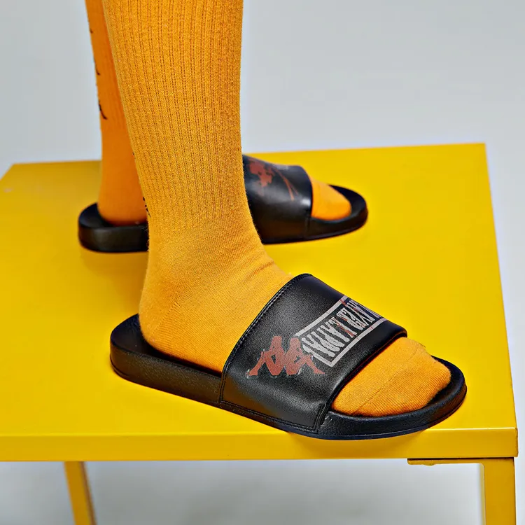 Kappa Slide Slippers Unisex Black-6