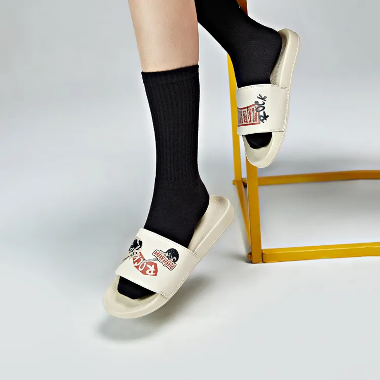 Kappa EVA Slide Slippers Unisex White-6
