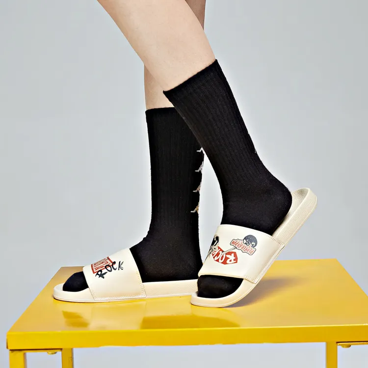 Kappa EVA Slide Slippers Unisex White-7