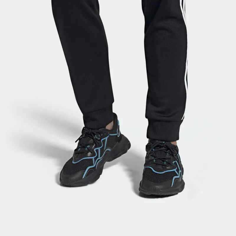 Adidas Ozweego Core Black Bright Cyan-6