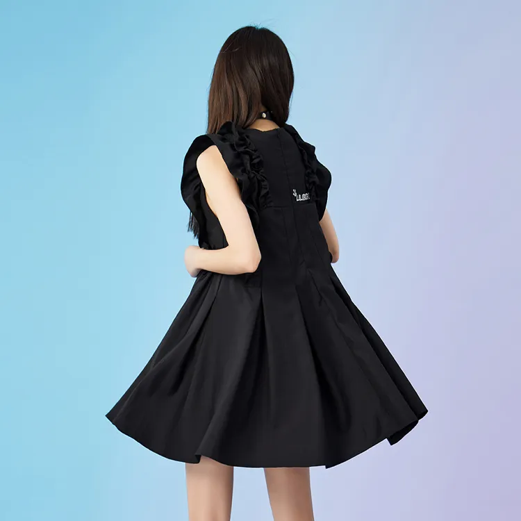 LALABOBO Sleeveless Dresses Women's Black-1