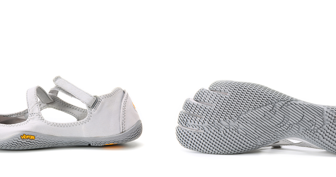 Vibram Training Shoes Women's Low Top Silver/Gray US W 6.5-7