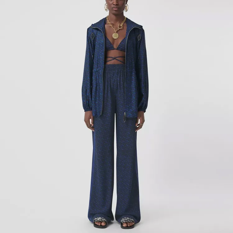 Burberry Jackets Women's Blue-2