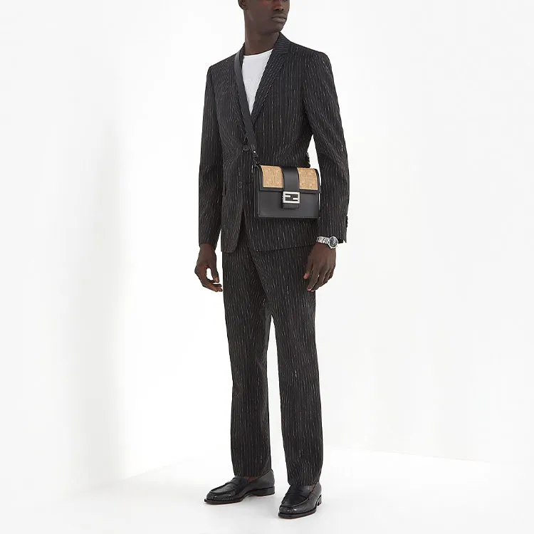 FENDI Cargo Pants Men Black-1