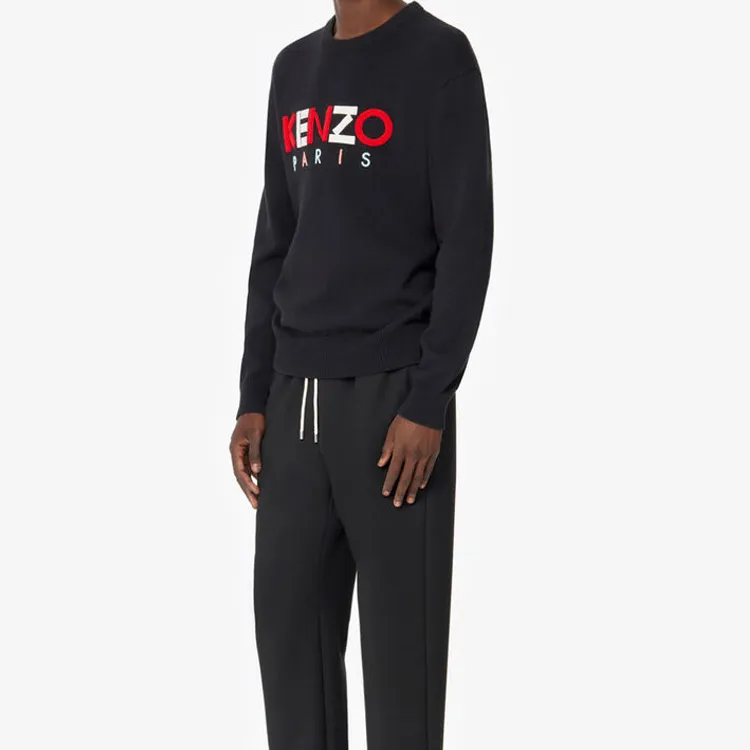 KENZO Letter Logo Sweaters Men Black-3