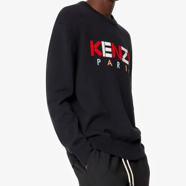 KENZO Letter Logo Sweaters Men Black-5
