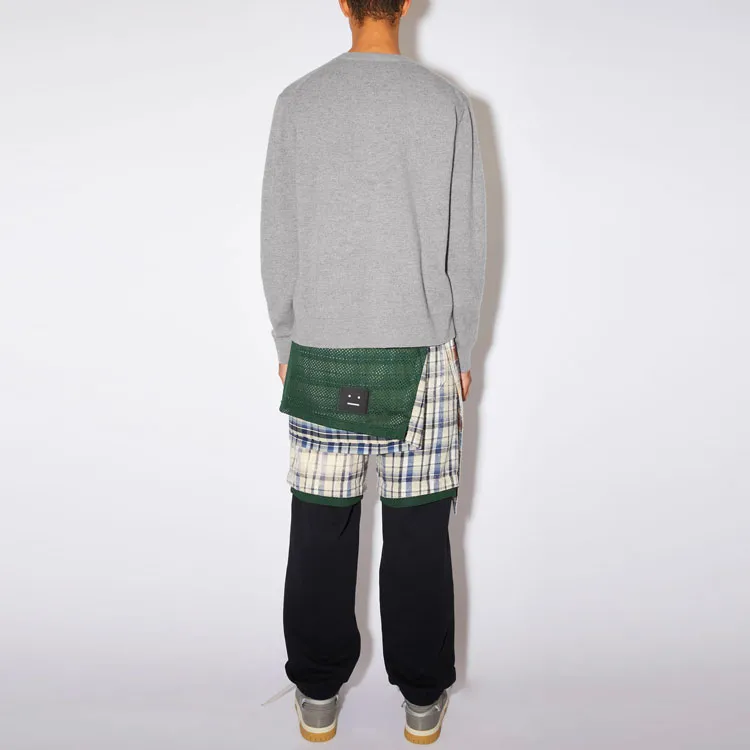 Acne Studios Face Logo Patch Crewneck Sweater-2