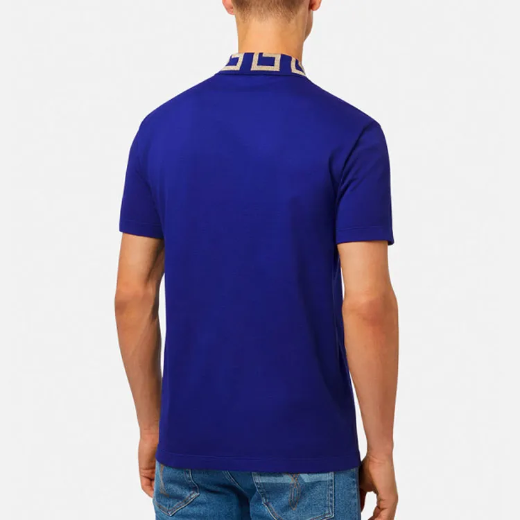 VERSACE VERSACE SS22 Polo Shirt Men's Blue-3