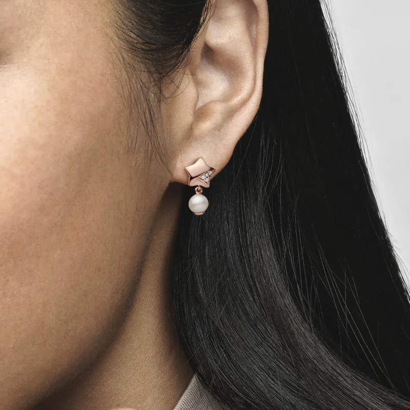 Pandora Earrings Women's Rose Gold-1