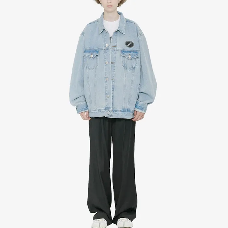 WE11DONE Ice Oversized Denim Jacket-5
