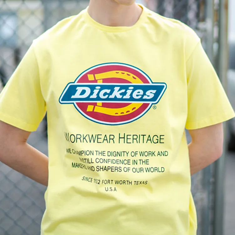 Dickies SS20 T Shirt Men's Light Lemon-1