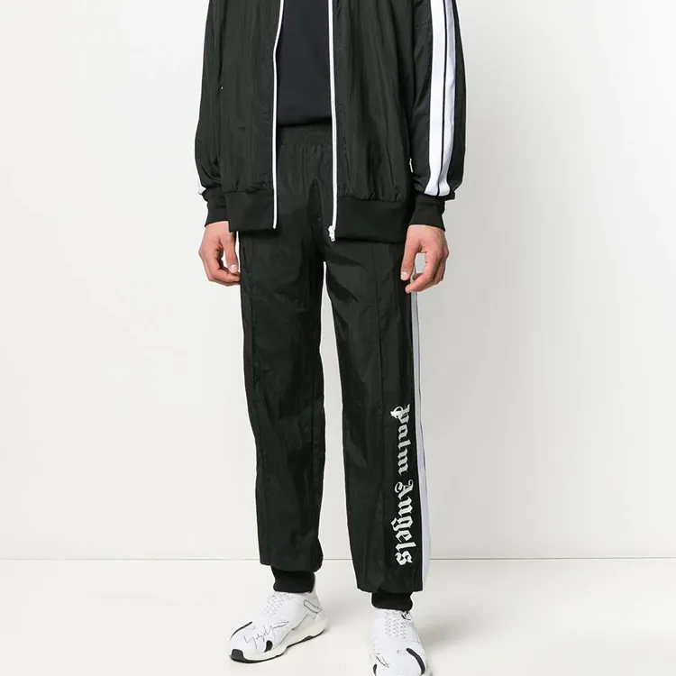 PALM ANGELS Knitted Sweatpants Men Black-1