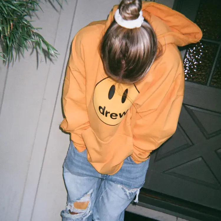 Drew House Smiley Collection Sweatshirts Unisex Yellow-3