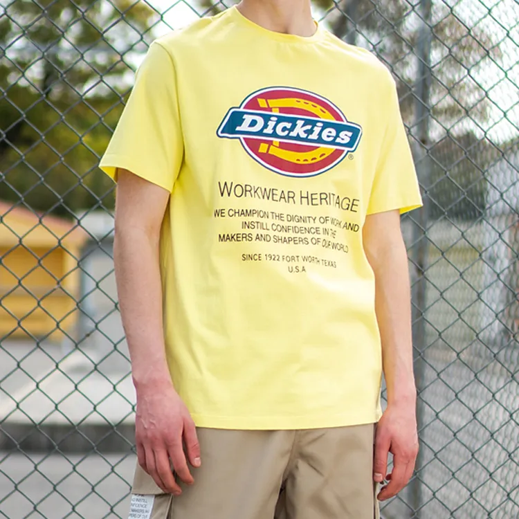 Dickies SS20 T Shirt Men's Light Lemon-2