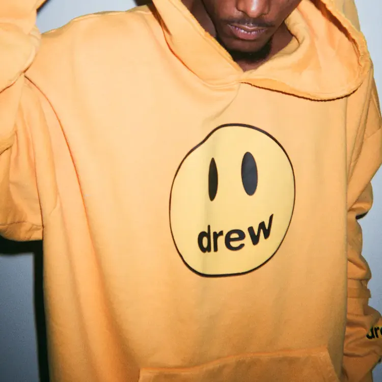 Drew House Smiley Collection Sweatshirts Unisex Yellow-2