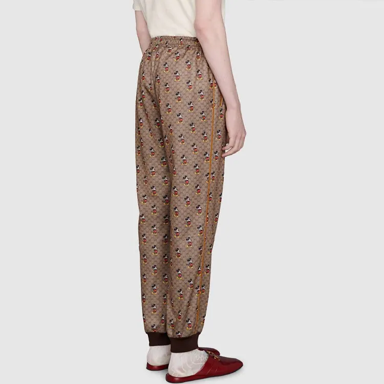 GUCCI x Disney Knitted Sports Pants Men's Brown-3