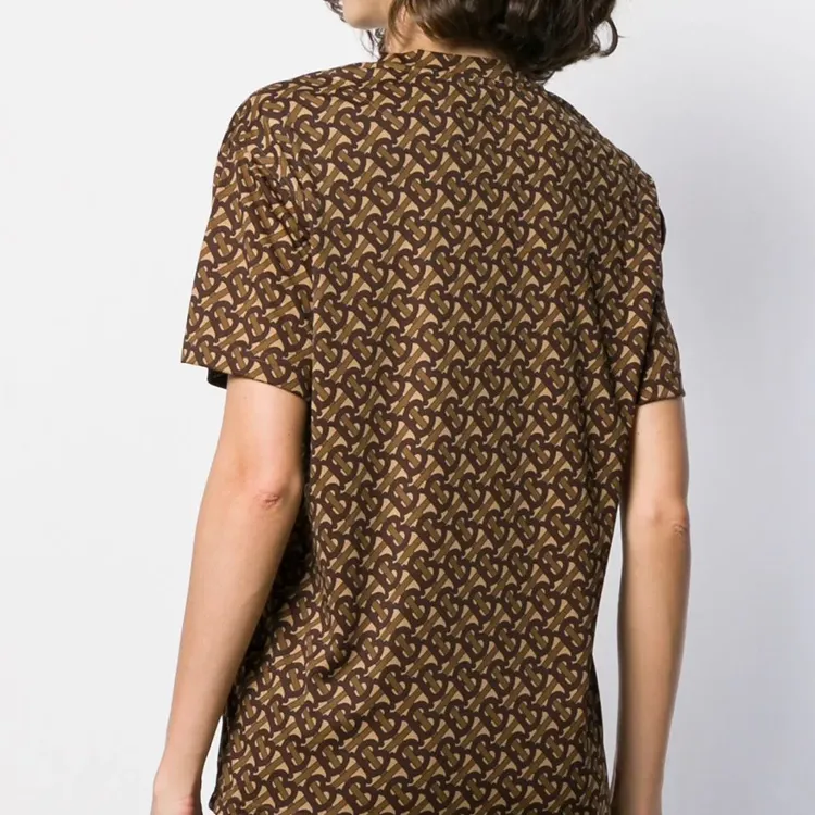 Burberry T Shirts Women's Brown-3