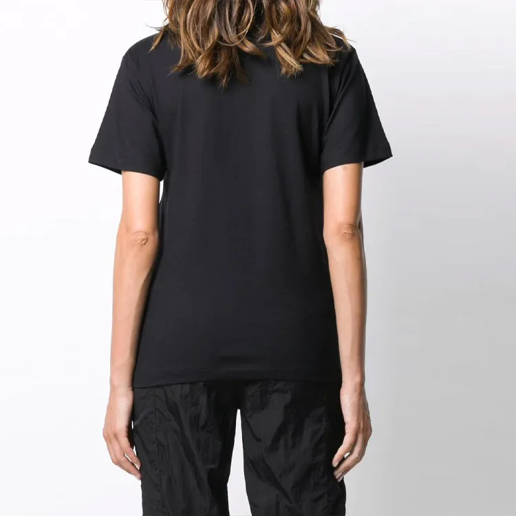 OFF WHITE Flower Logo T Shirt 'Black'-6