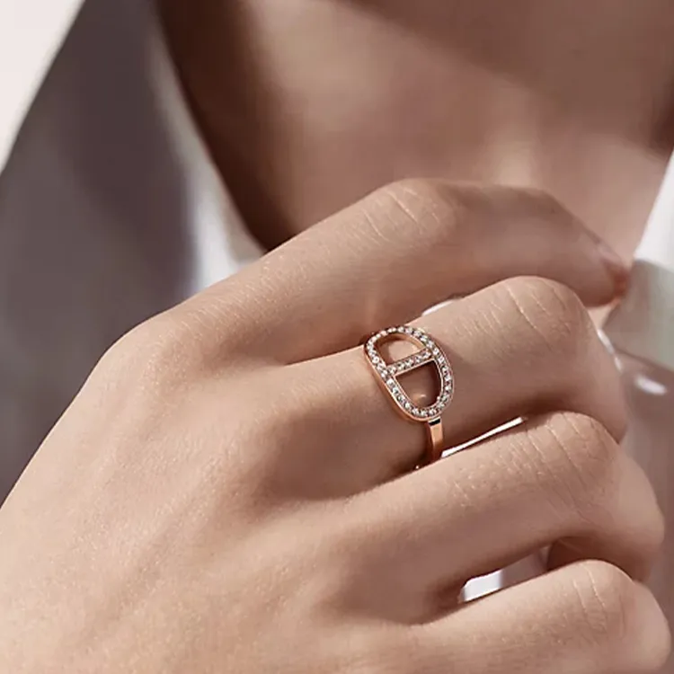 HERMES Chaine D'ancre Verso Rings Women's-1