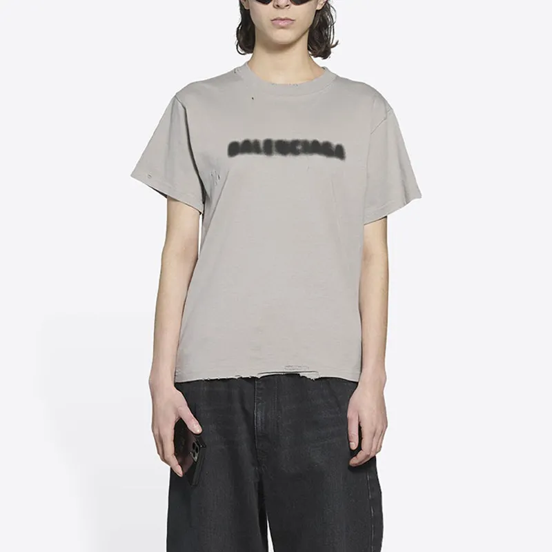 Balenciaga Wide Fit Blurry T Shirt-6