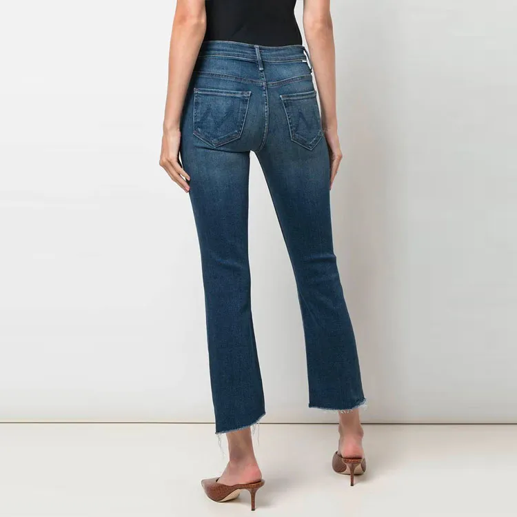 MOTHER Mid-rise Cropped Jeans-2