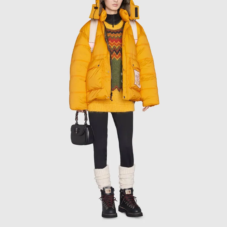 GUCCI X The North Face Padded Jacket Yellow-2