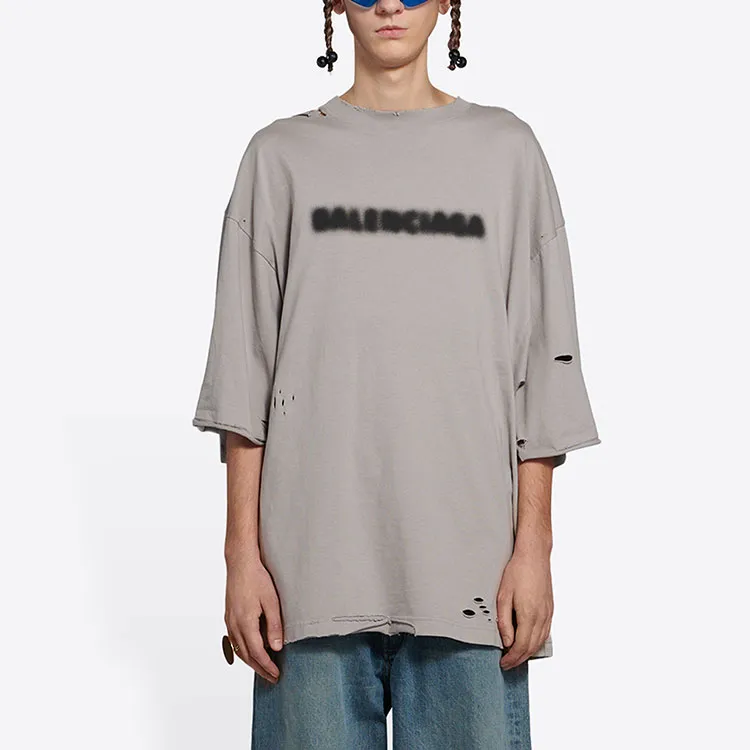 Balenciaga Wide Fit Blurry T Shirt-3
