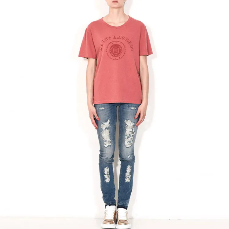 SAINT LAURENT T Shirt Women's Pink-2