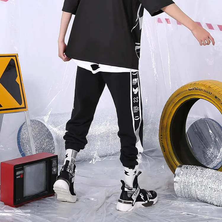XXGOGO Straight Sports Pants Men's Black-8