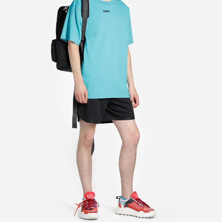 OFF WHITE Wavy Line Mesh Shorts-4