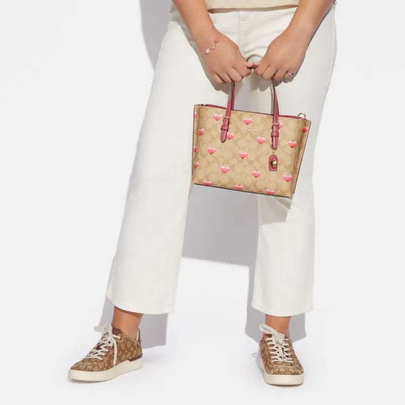 COACH Artificial Leather Tote Bag Shopping Bag Handbag Crossbody Bag Regular Women's Khaki Monogram-2