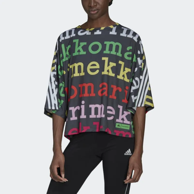 Marimekko X Adidas T-Shirts Women's Black-1