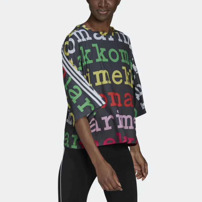 Marimekko X Adidas T-Shirts Women's Black-3